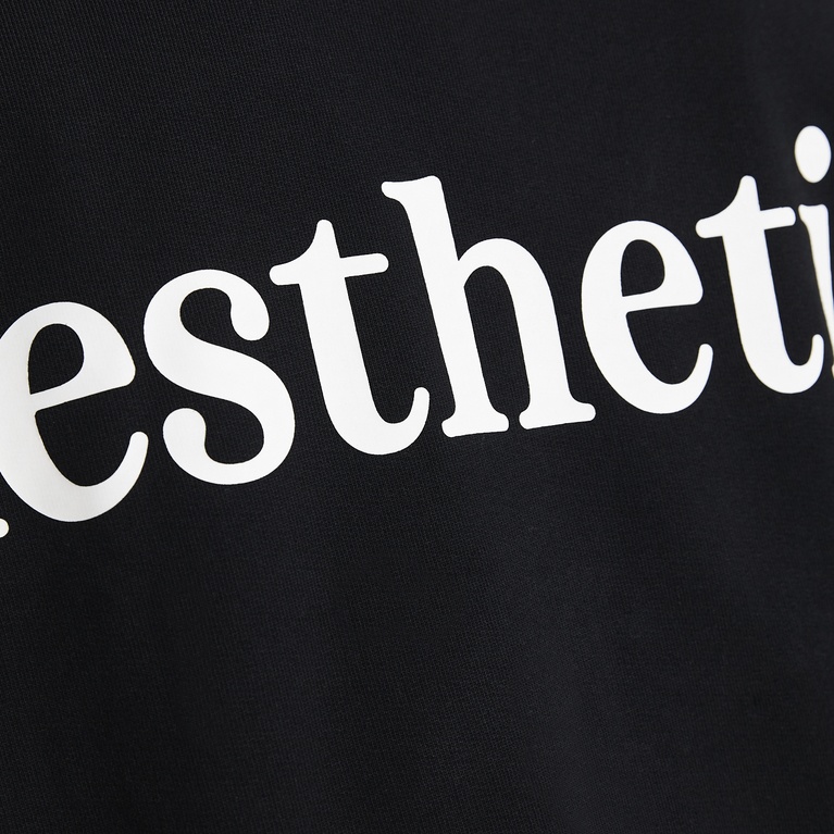 Printed hoodie "East 2.0" Black